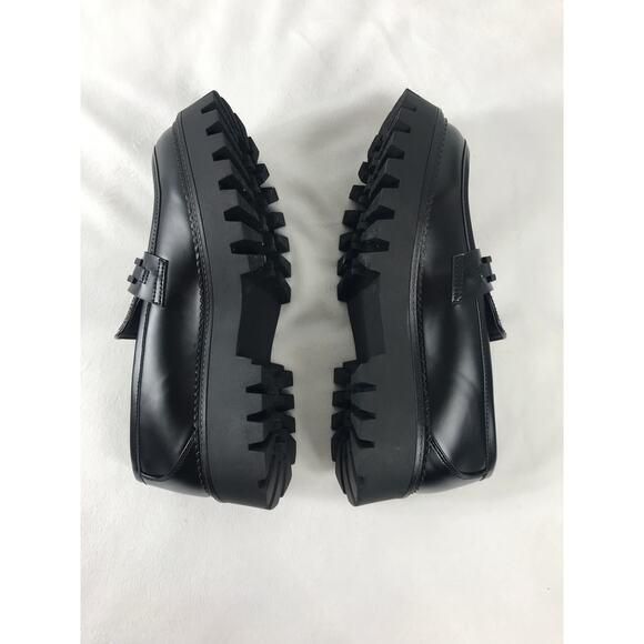 New Steve Madden Women's 10 Black Aerin Loafers Lug Sole - Picture 6 of 13